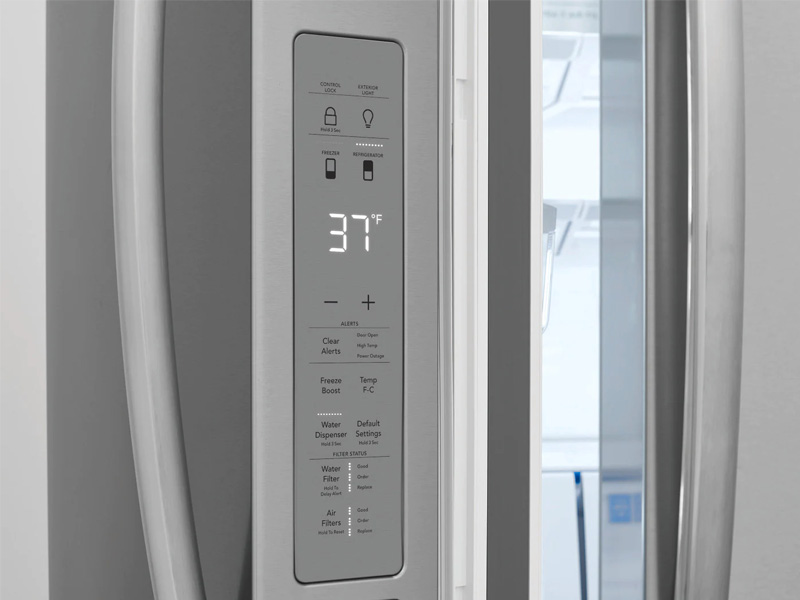 36" Frigidaire Gallery 22.1 Cu. Ft. Counter-Depth 4-Door French Door Refrigerator in Stainless Steel - GRMG2272CF